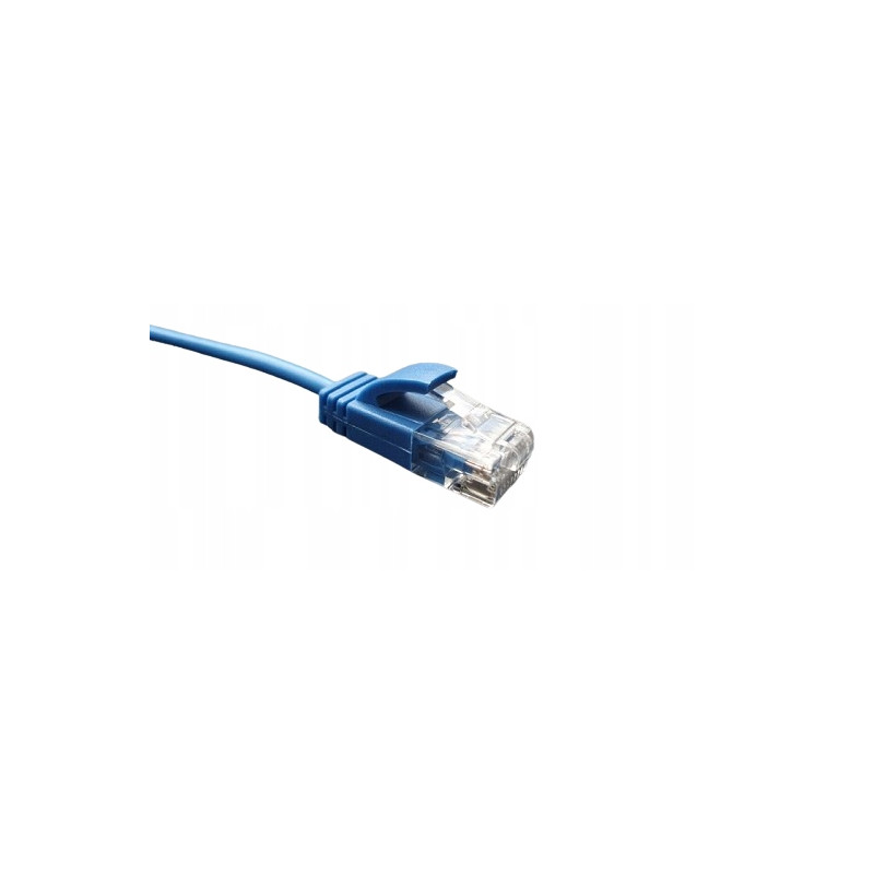 Kabel Ethernet UltraSlim Patch-cord RJ45 UTP kat.6 Cu niebieski 2m 2szt