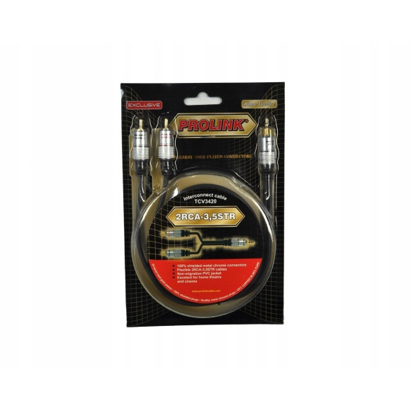 Kabel TCV 3420 Prolink EX 2RCA-3,5STR 1,2m