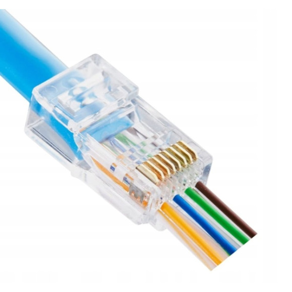 Złącze modularne 8P8C-RJ45 UTP kat.5e przelot 20sz