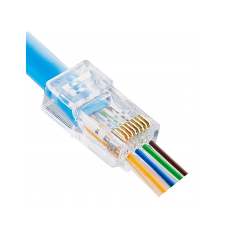 Złącze modularne 8P8C-RJ45 UTP kat.5e przelot 20sz