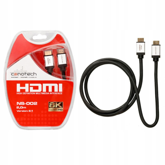 Kabel Conotech NS-002 8K Ultra HD HDMI-HDMI 2m