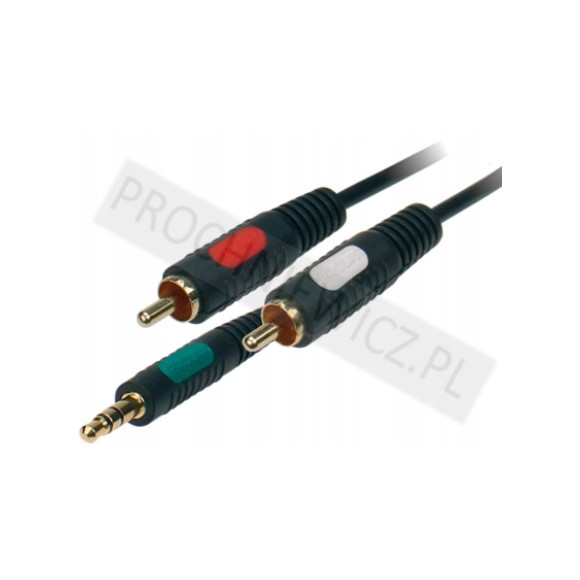 Kabel Prolink Classic 2RCA- Jack 3,5mm 1,2m