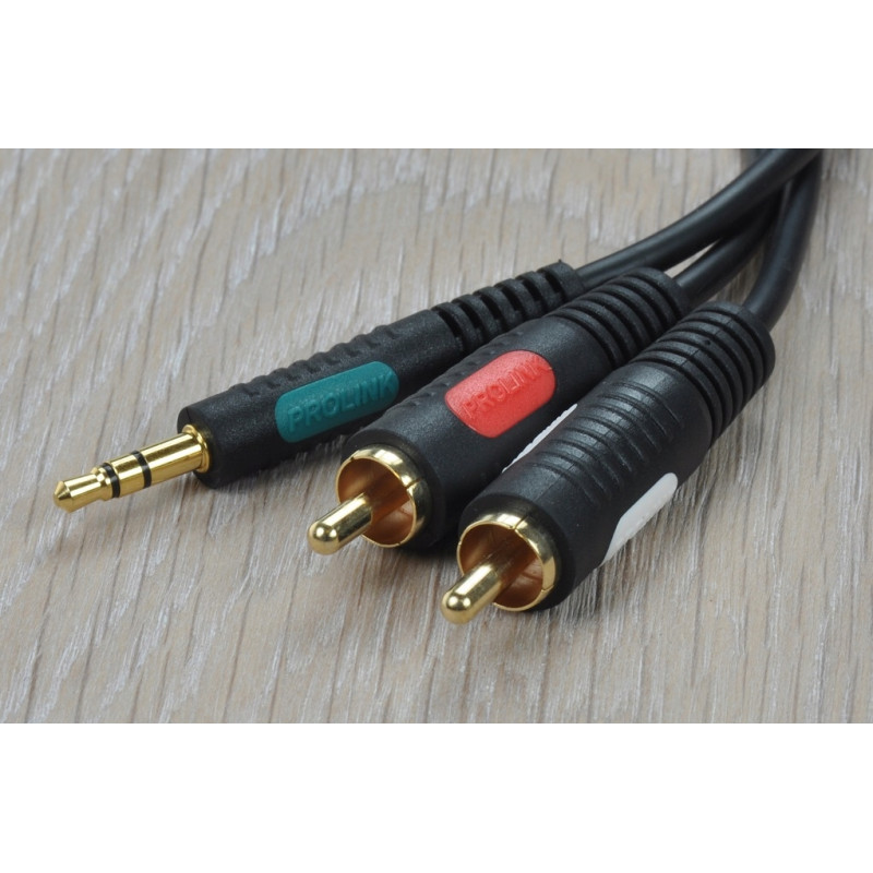 Kabel Prolink Classic 2RCA- Jack 3,5mm 1,2m