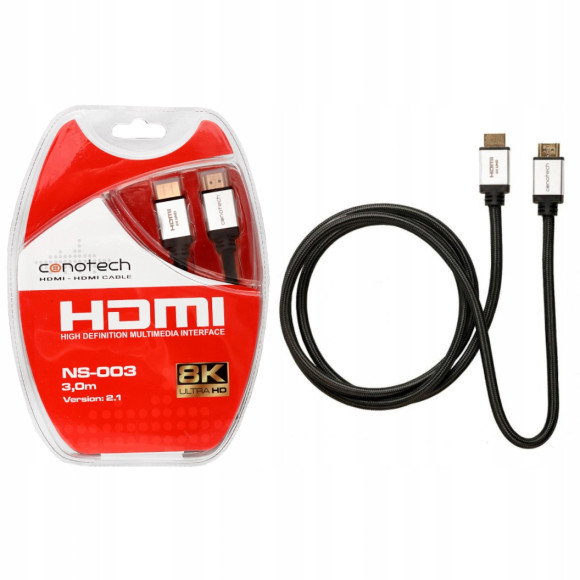 Kabel Conotech NS-003 8K Ultra HD HDMI-HDMI 3m