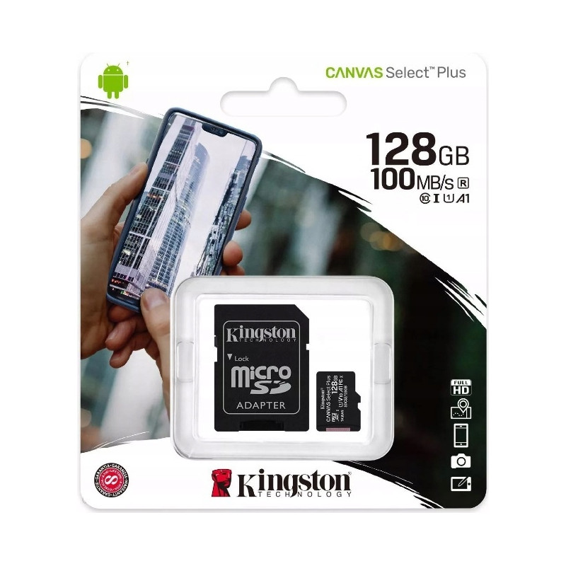 Karta pamięci z adapterem 128GB kingston