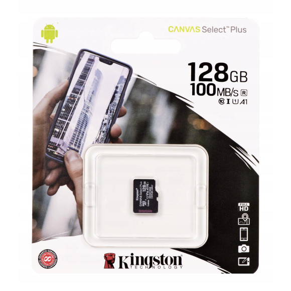 Karta pamięci z adapterem 128GB kingston