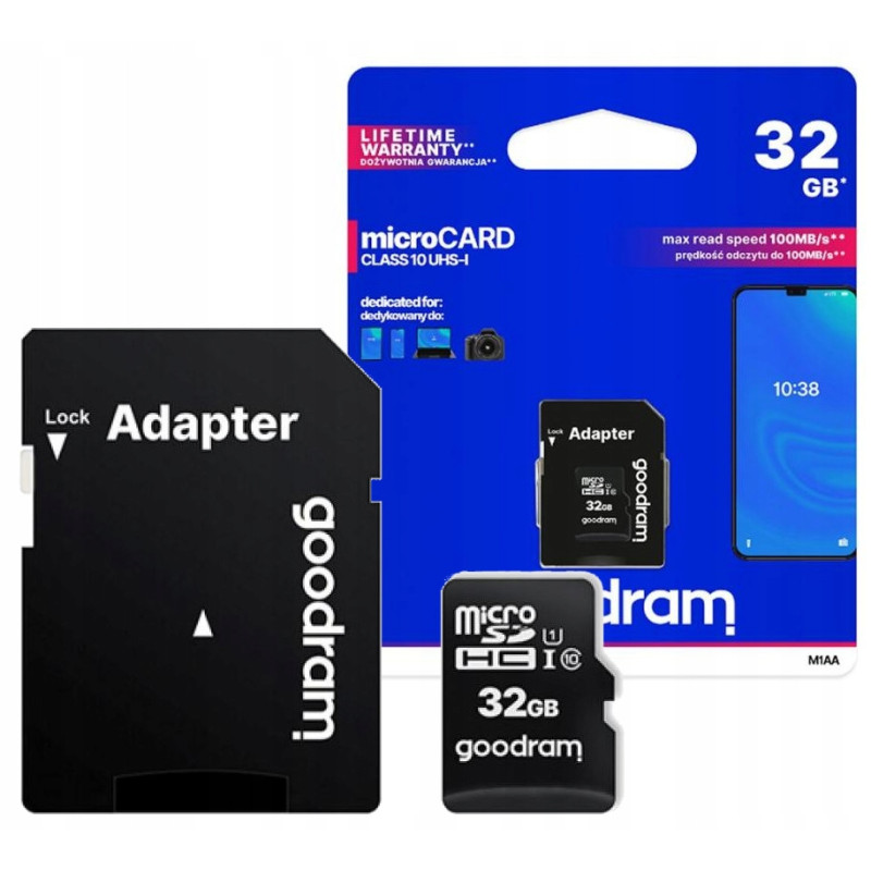 Karta pamięci z adapterem 32GB goodram