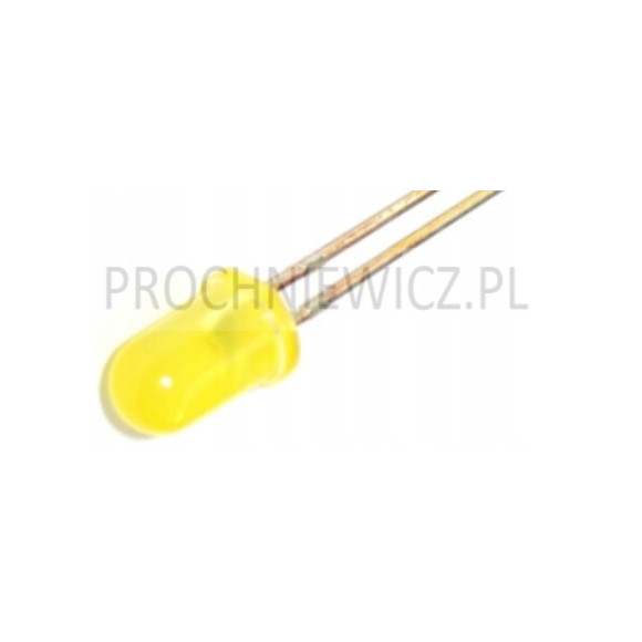 Dioda LED żółta 5mm 3V 100szt