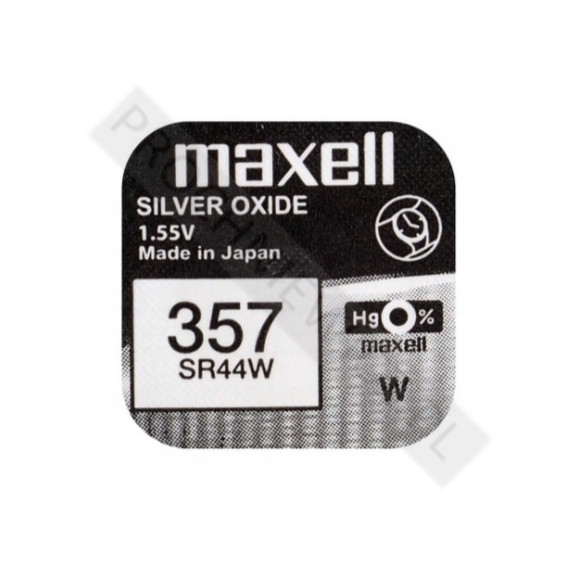 Bateria Srebrowa Maxell SR44W 357 2szt