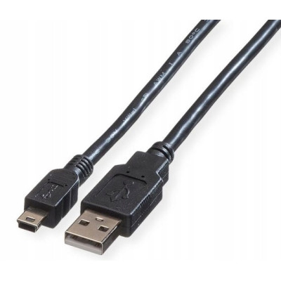 Kabel wtyk USB - wtyk mini USB 2m 2szt