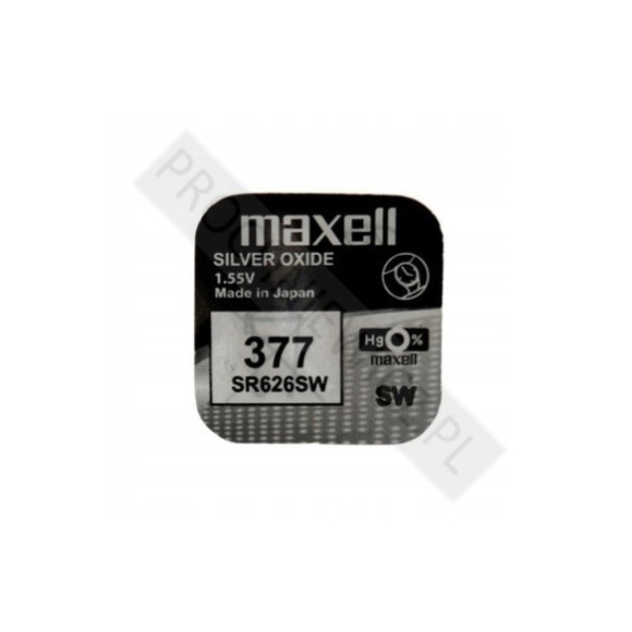 Bateria Srebrowa Maxell SR626SW 377 2szt