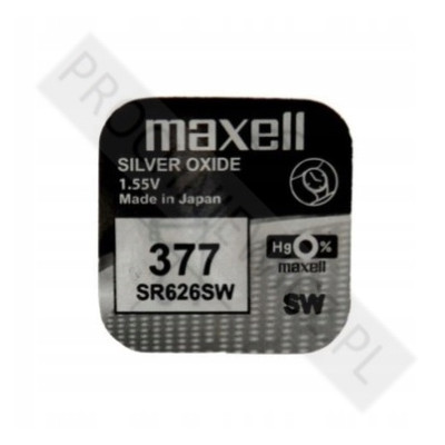 Bateria Srebrowa Maxell SR626SW 377 2szt