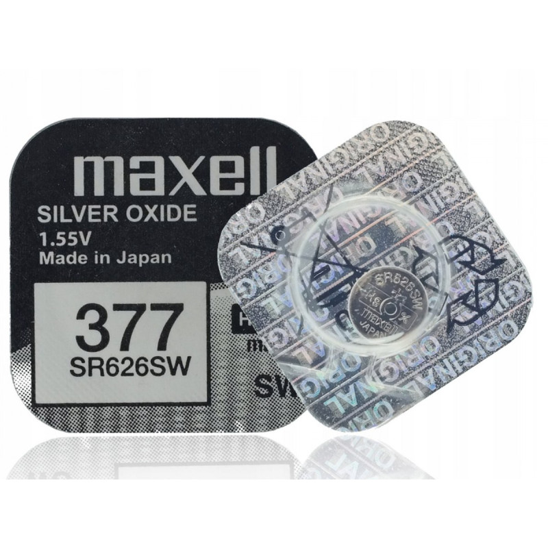 Bateria Srebrowa Maxell SR626SW 377 2szt