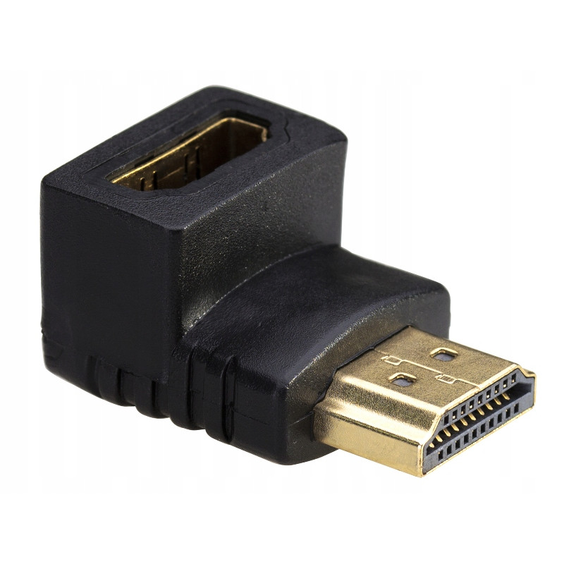 Złącze kątowe HDMI gniazdo - wtyk 2szt