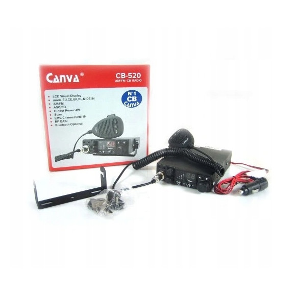 CB Radio Canva CB520 z obsługą bluetooth