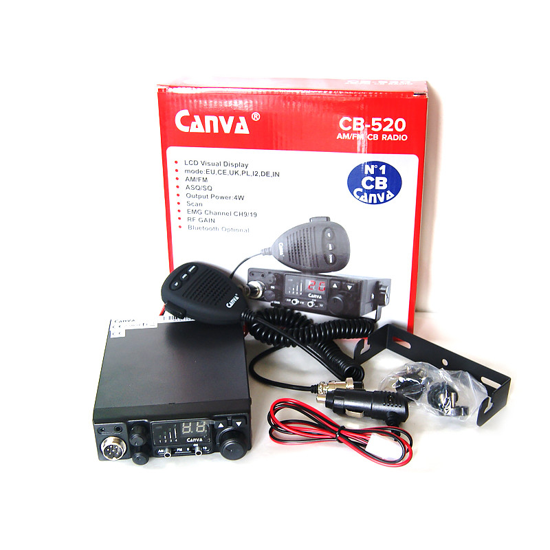 CB Radio Canva CB520 z obsługą bluetooth