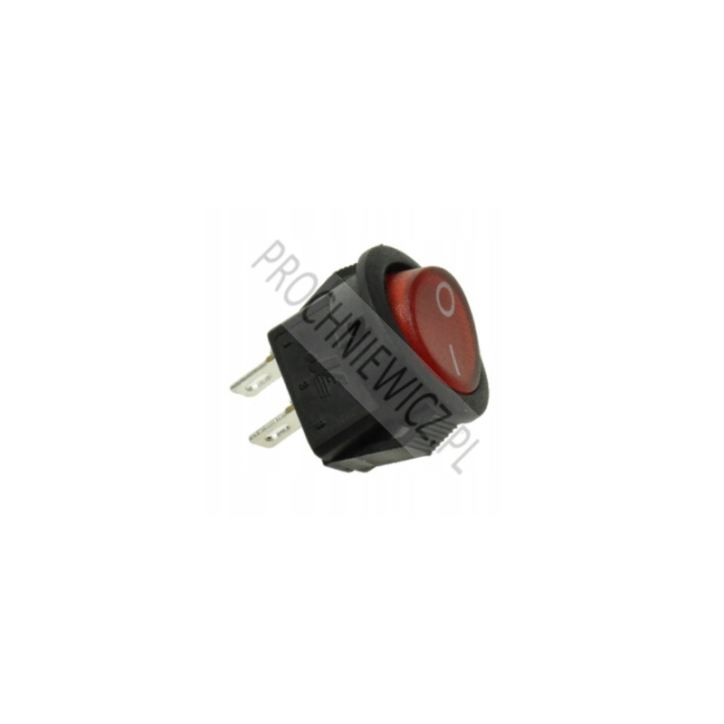 Przełącznik mini KCD1-108R czerwony 3szt