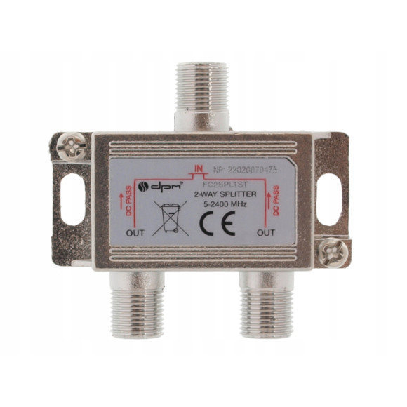 Splitter rozgałęźnik na F 2-way 5-2450MHz