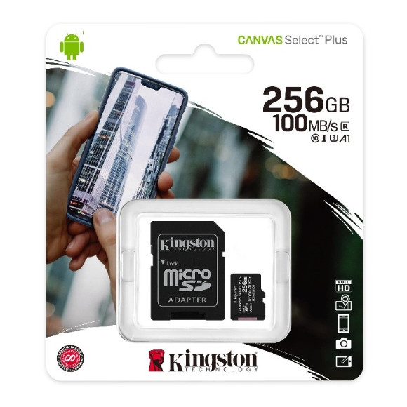 Karta pamięci z adapterem 256GB Kingston