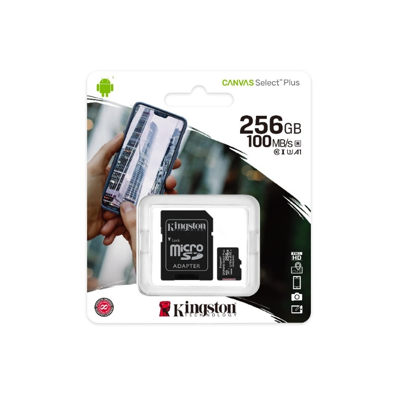 Karta pamięci z adapterem 256GB Kingston