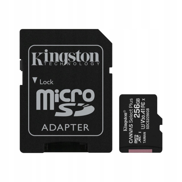 Karta pamięci z adapterem 256GB Kingston