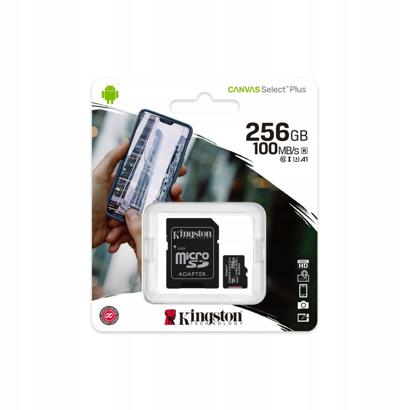 Karta pamięci z adapterem 256GB Kingston