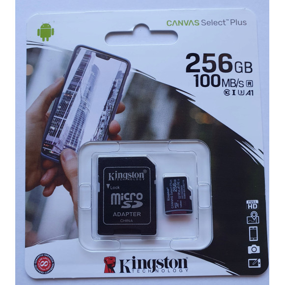 Karta pamięci z adapterem 256GB Kingston