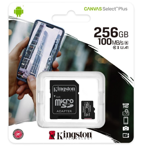 Karta pamięci z adapterem 256GB Kingston