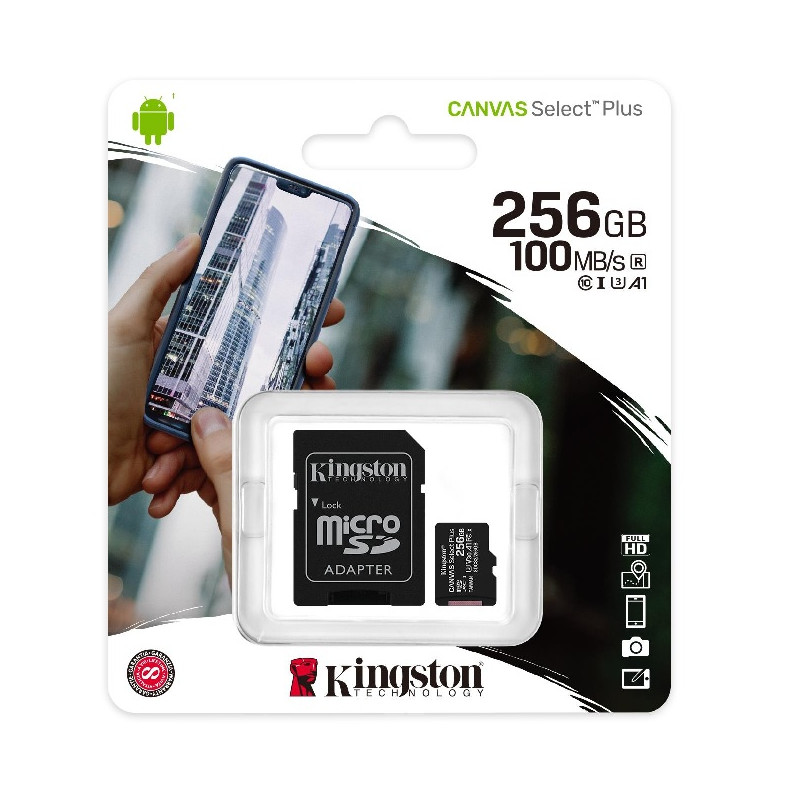 Karta pamięci z adapterem 256GB Kingston