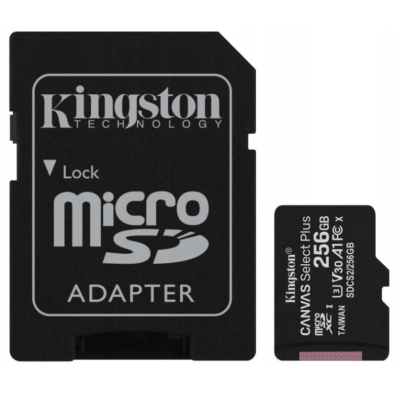 Karta pamięci z adapterem 256GB Kingston