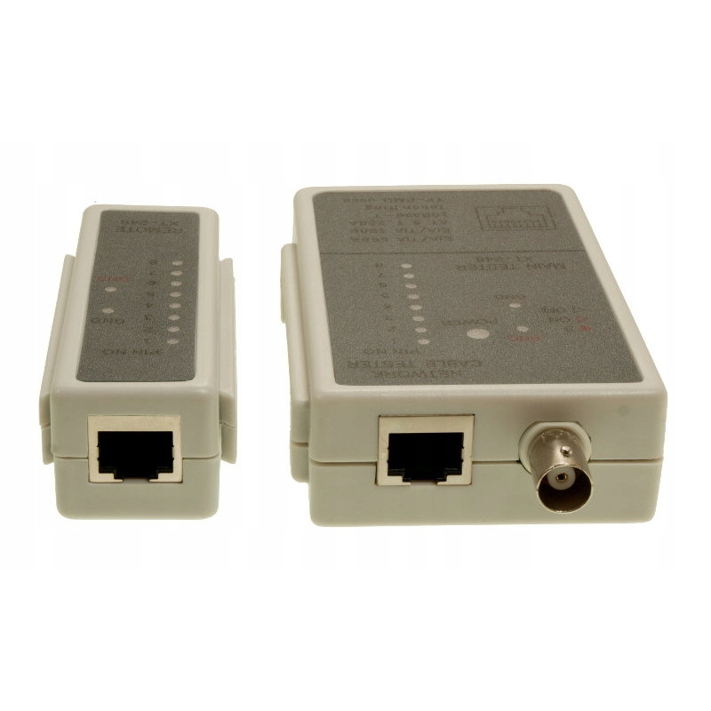 Tester do kabli RJ45, BNC NAR0040 szary