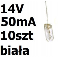 Żarówka miniaturowa biała 3x7mm 14V 50mA 10szt