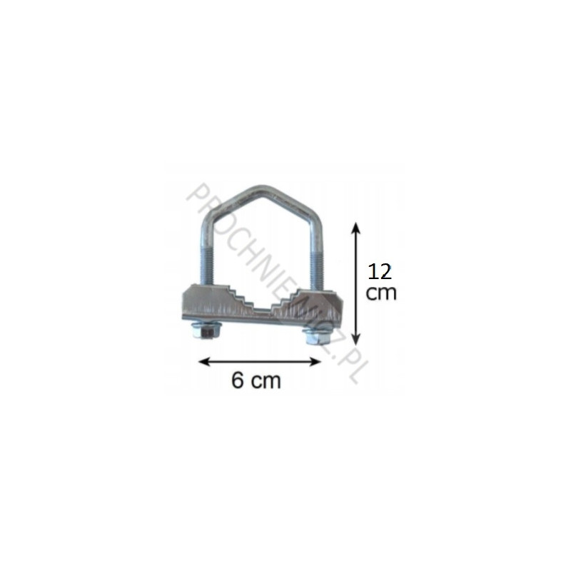 Cybant, uchwyt prętowy do rur 12cm 2szt