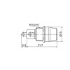 Gniazdo oprawa bezpiecznika szklanego 20mm FUSE 4szt
