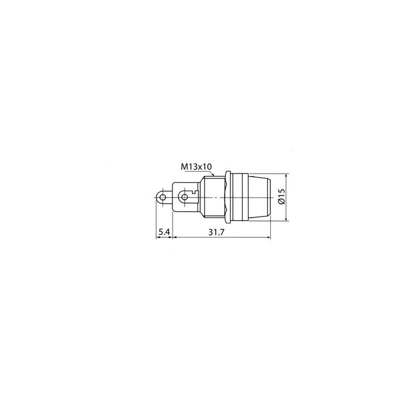 Gniazdo oprawa bezpiecznika szklanego 20mm FUSE 4szt