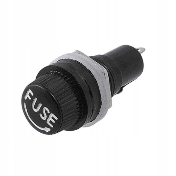 Gniazdo oprawa bezpiecznika szklanego 20mm FUSE 4szt