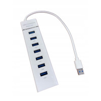 Rozdzielacz portów USB 3.0 HUB 7 portów rozgałęźnik 30cm biały