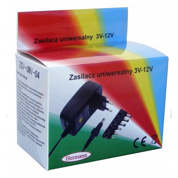 Zasilacz 3-12V 2A impulsowy wielozakresowy 7wt. DC