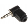 Wtyk Jack 3.5 stereo kątowy plastikowy 10szt