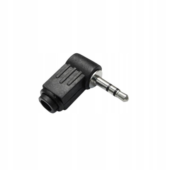Wtyk Jack 3.5 stereo kątowy plastikowy 10szt