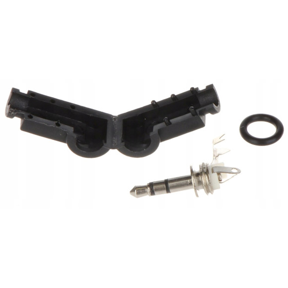 Wtyk Jack 3.5 stereo kątowy plastikowy 10szt