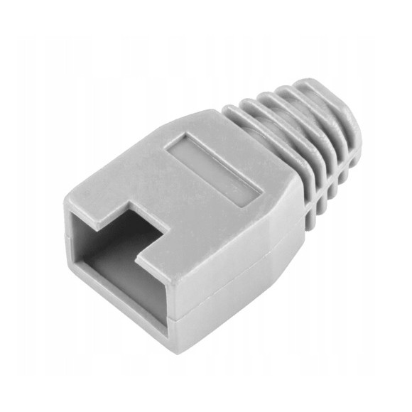 Osłona gumowa wtyku RJ45 Lechpol szara 20szt