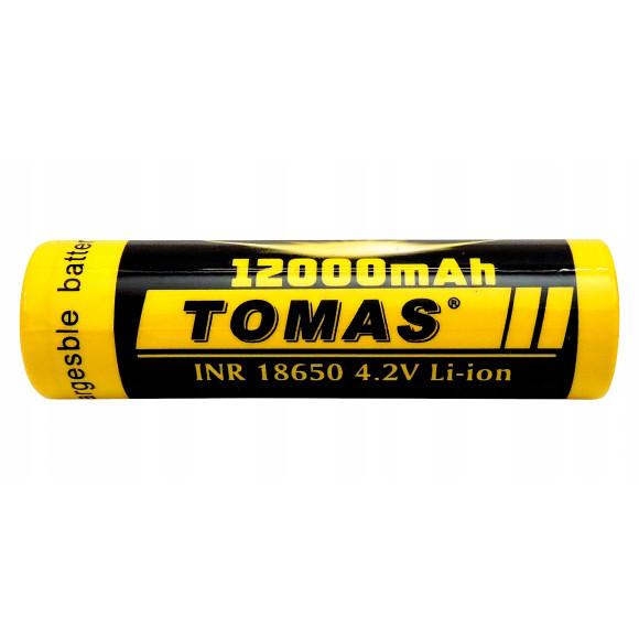 Akumulator litowo-jonowy Tomas 18650 4,2V 12000mAh 2szt.