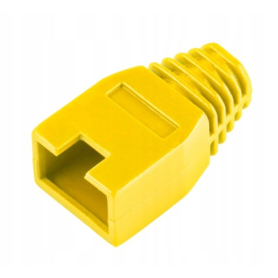 Osłona gumowa wtyku RJ45 Lechpol żółta 20szt