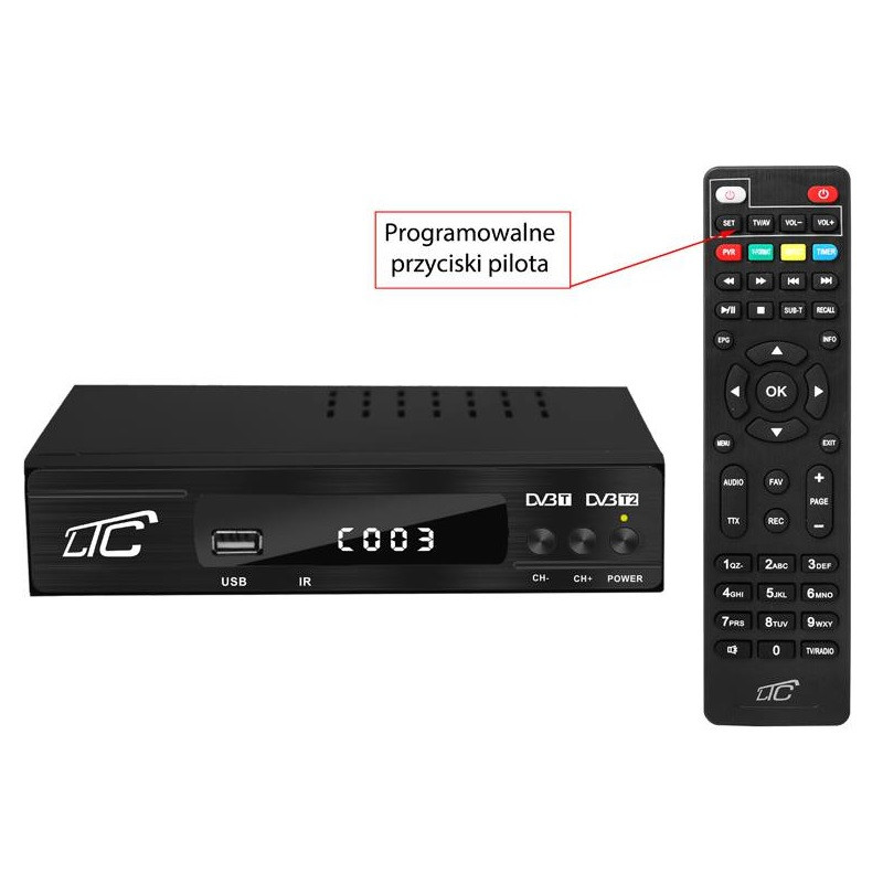 Tuner Dekoder DVB-T2/HEVC H.265 LTC