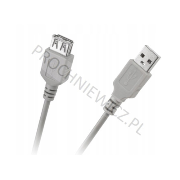 Kabel przedłużacz USB typu A wtyk-gniazdo 1,8m 2szt