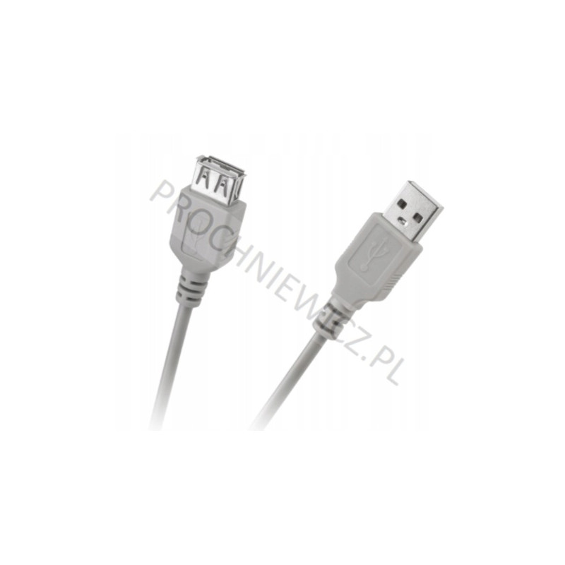 Kabel przedłużacz USB typu A wtyk-gniazdo 1,8m 2szt