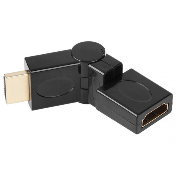 Przejściówka wtyk HDMI - gniazdo HDMI łamane