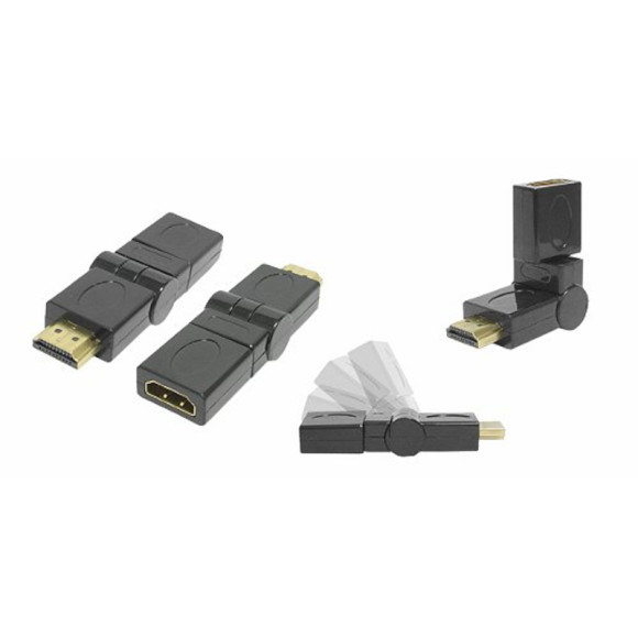 Przejściówka wtyk HDMI - gniazdo HDMI łamane