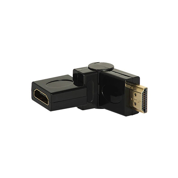 Przejściówka wtyk HDMI - gniazdo HDMI łamane